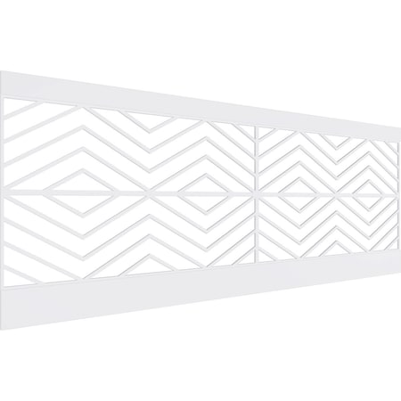 Ekena Millwork 36"H x 94 1/2"W Genoa PVC Wainscot Paneling Kit WPK36X94GNA
